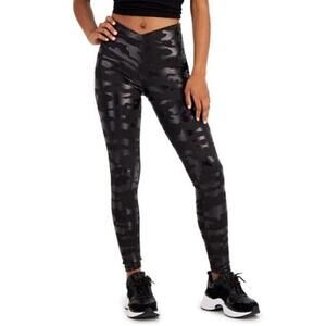 New Jenni Women's On Repeat Crossover Full Length Legging (Shine Camo) XL